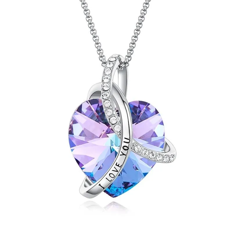 I Love Your Heart Swarovski Crystal Necklace