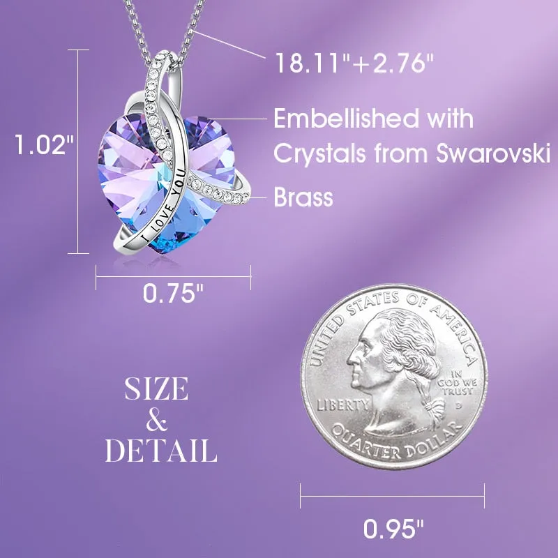 I Love Your Heart Swarovski Crystal Necklace