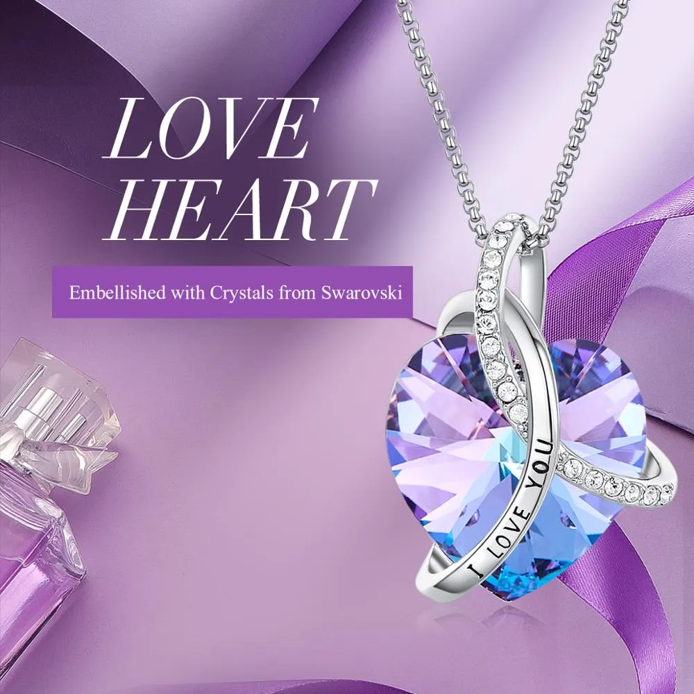 I Love Your Heart Swarovski Crystal Necklace