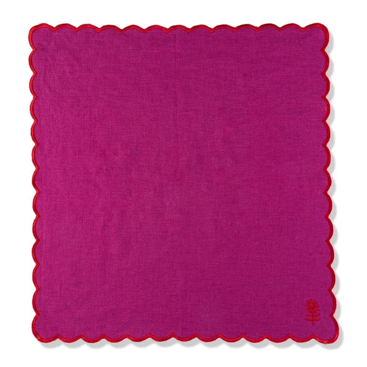 Icon Linen Napkins S/4 - Plum   Cherry