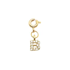 Initial B - Gold Charm
