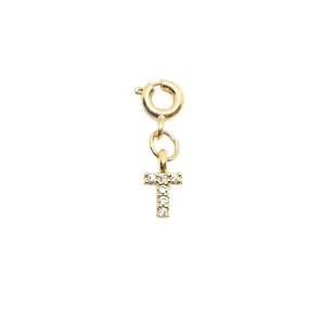 Initial T - Gold Charm