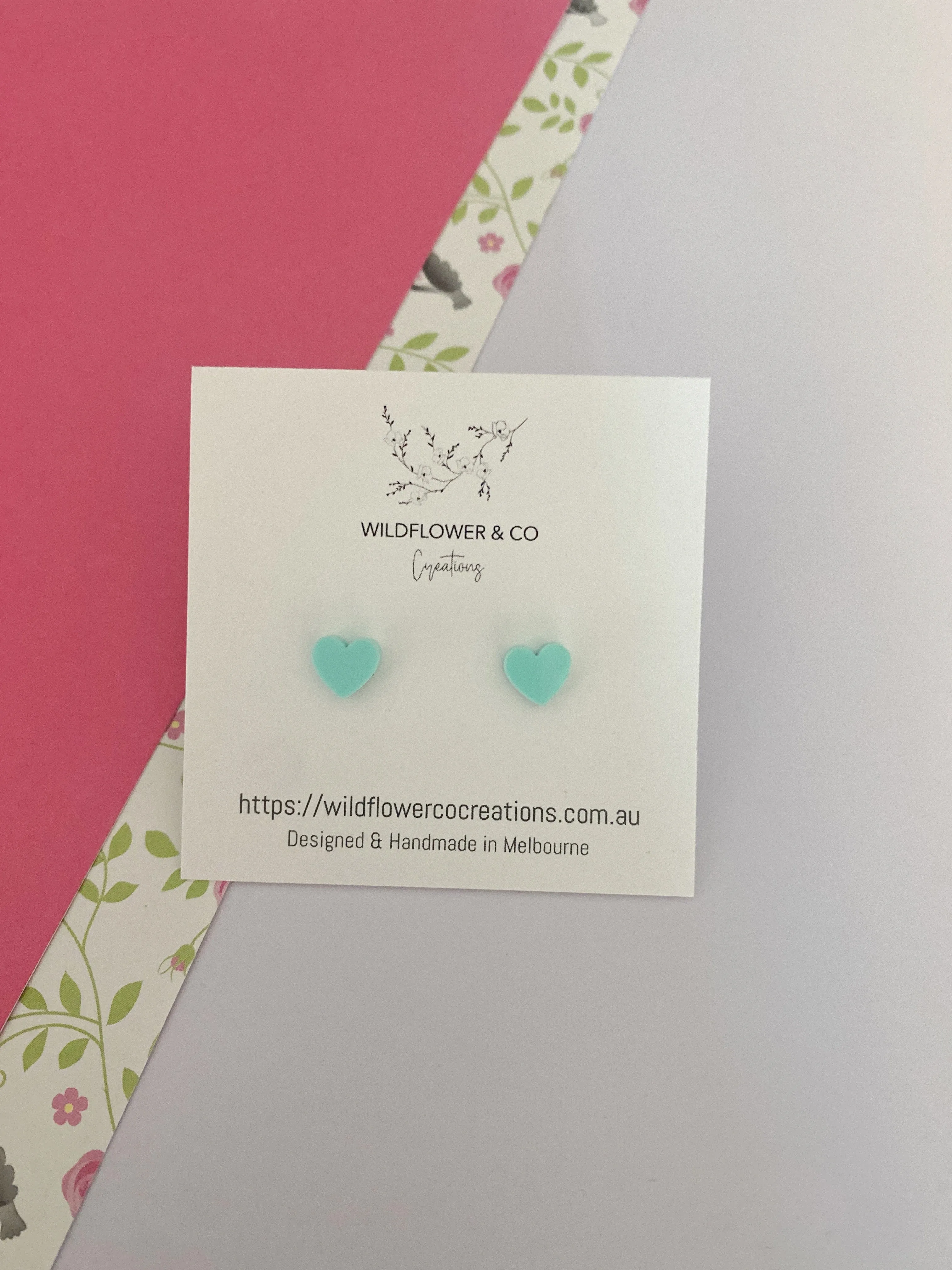 Itty Bitty Heart Studs