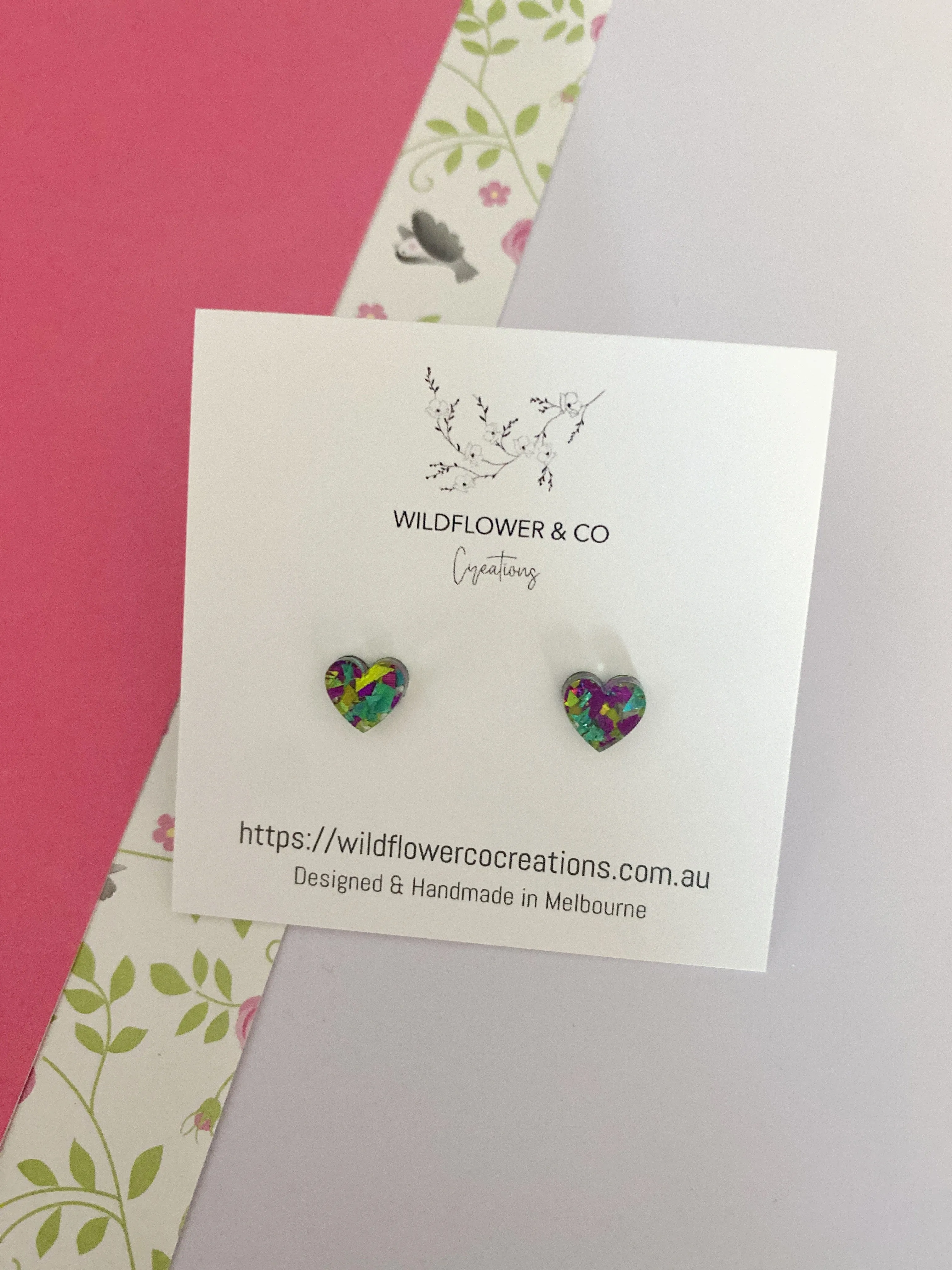 Itty Bitty Heart Studs