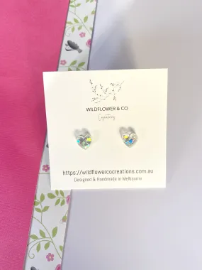 Itty Bitty Heart Studs