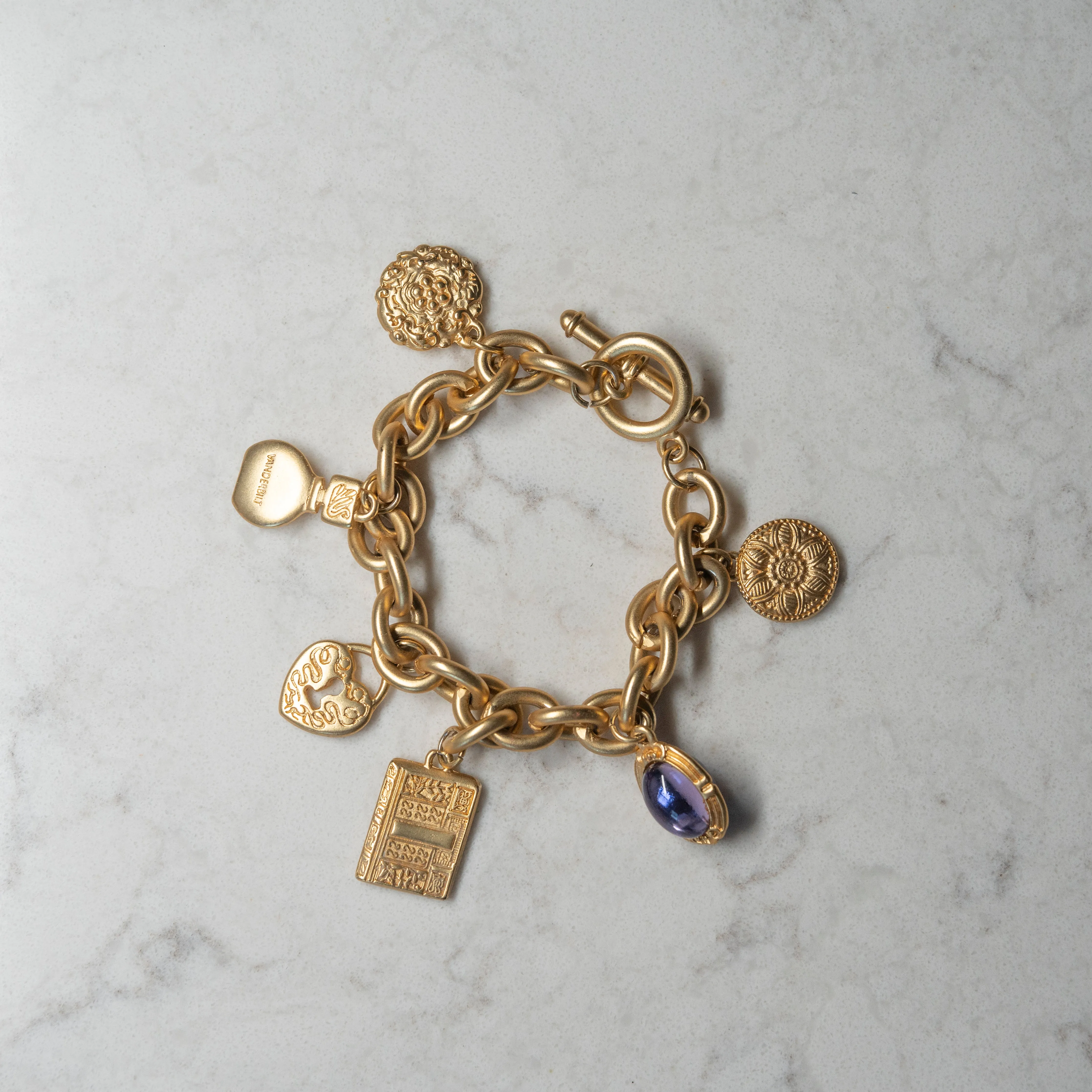 J'adore Beddor Vintage Gold Charm Bracelets