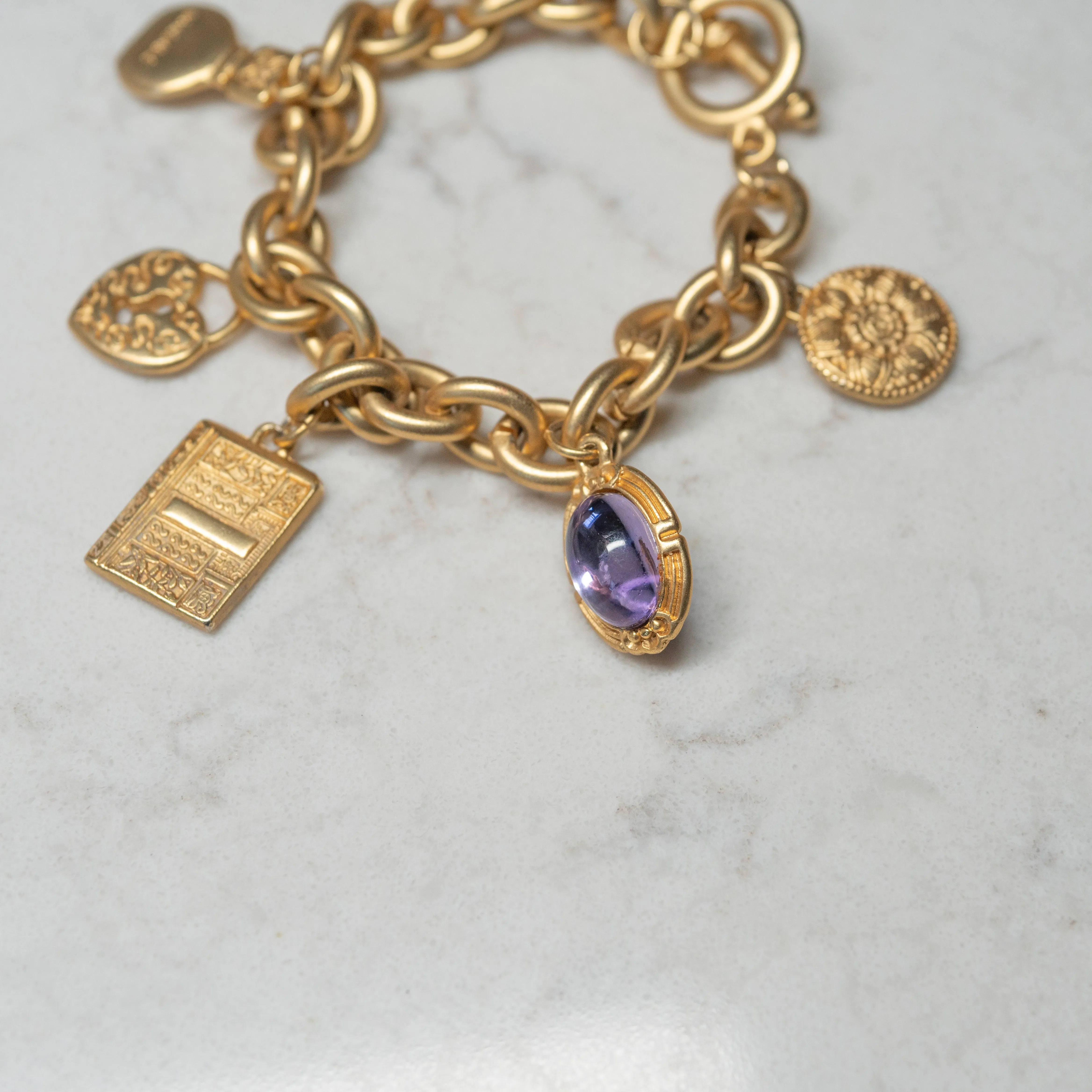 J'adore Beddor Vintage Gold Charm Bracelets