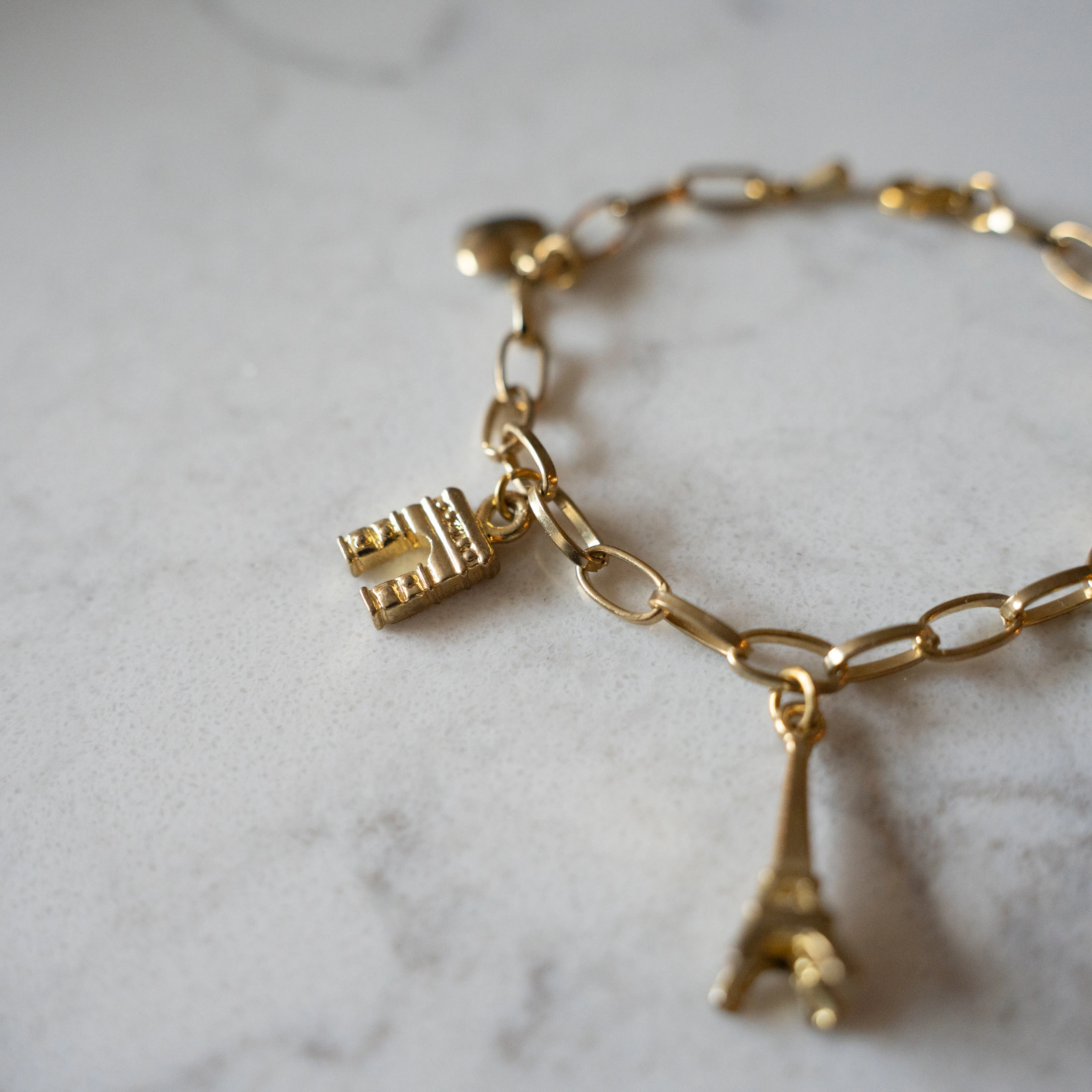 J'adore Beddor Vintage Gold Charm Bracelets