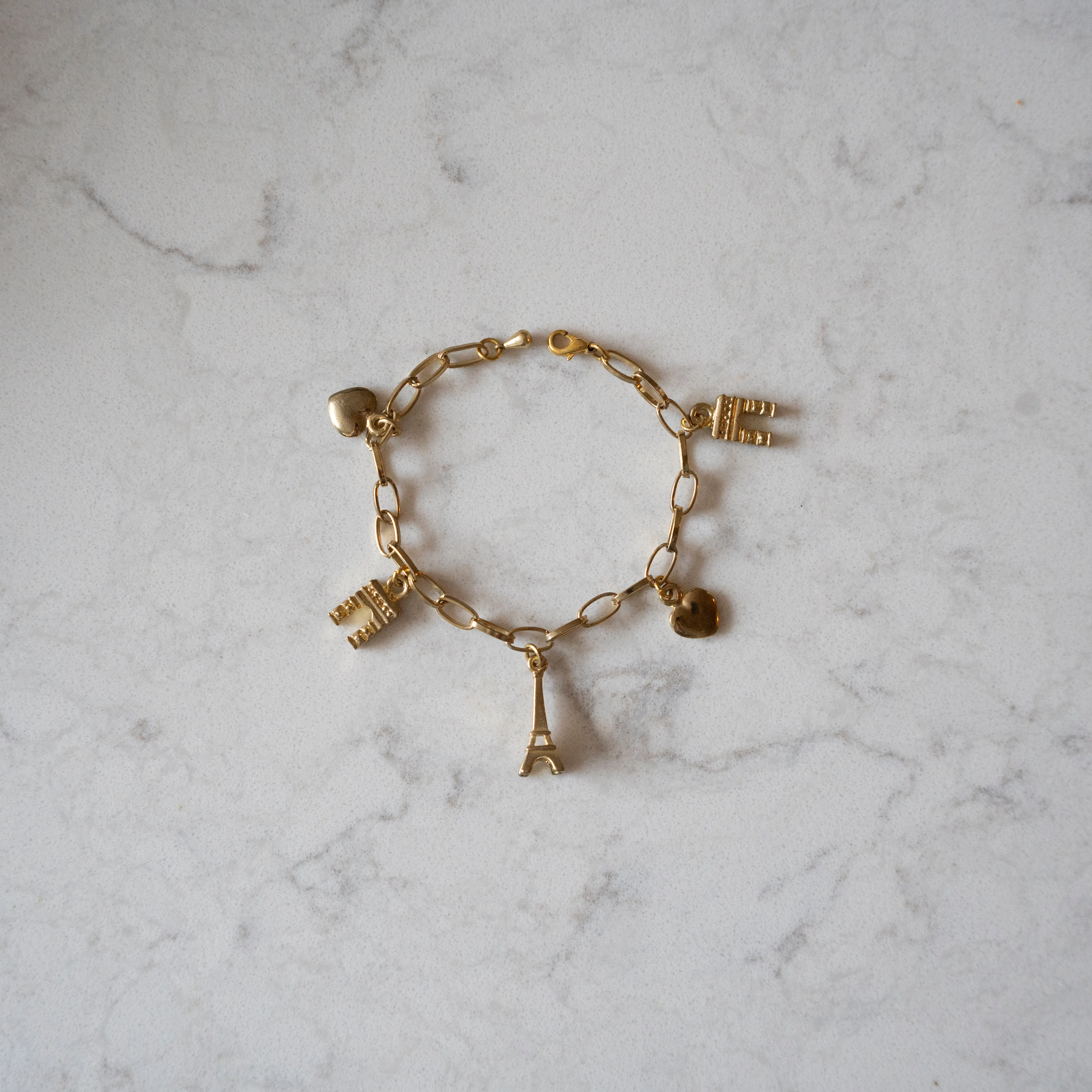 J'adore Beddor Vintage Gold Charm Bracelets