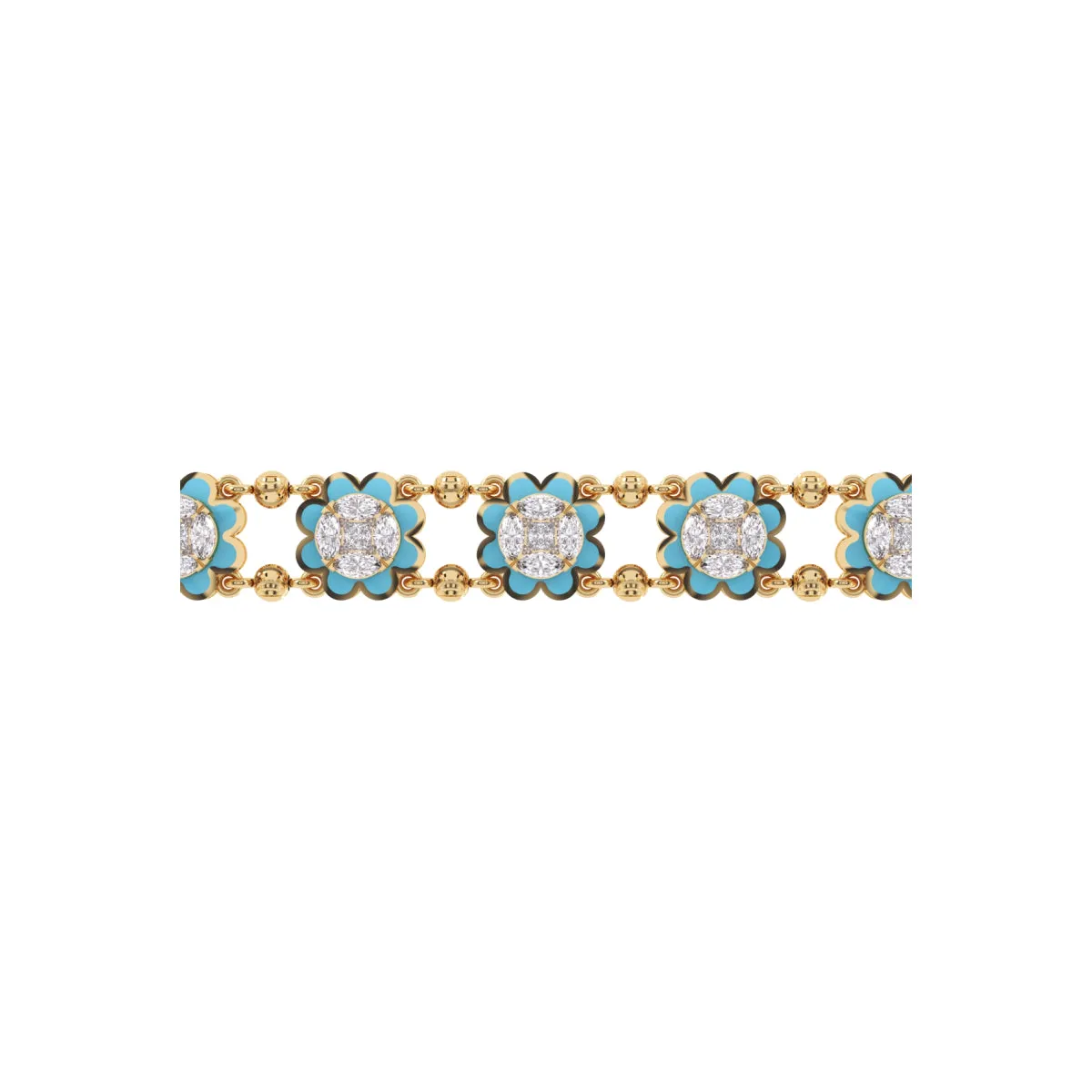 Latest Floral Style Loose Bracelet For Her