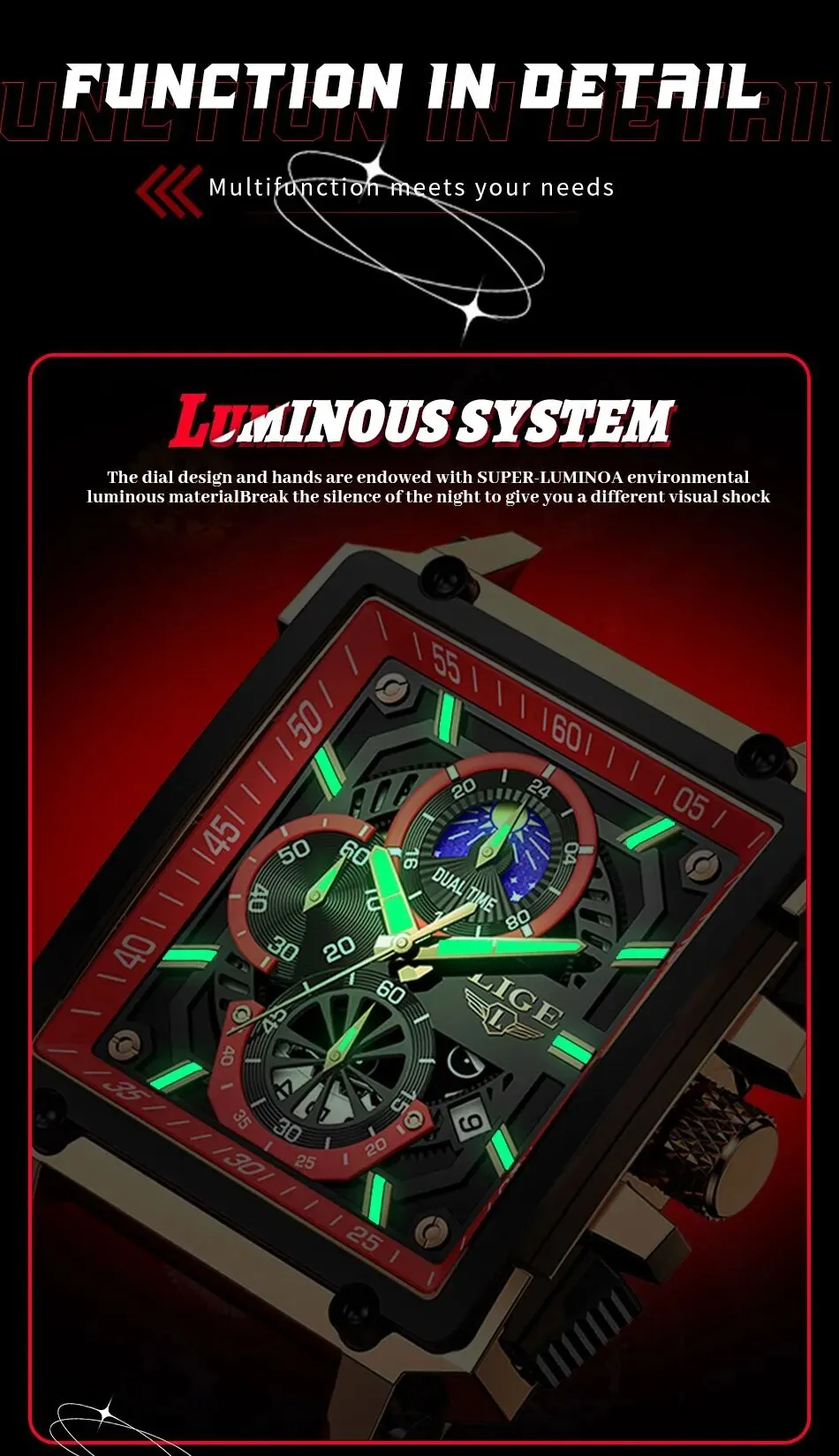 LIGEX Chronograph Watch