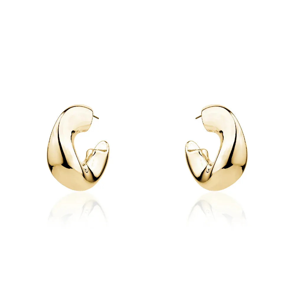 LimLim Accessories - Large Smash Gold Earrings