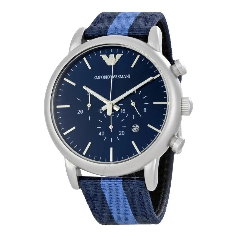 Luigi Navy Blue Dial Men's Chronograph Watch AR1949
