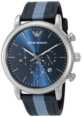 Luigi Navy Blue Dial Men's Chronograph Watch AR1949