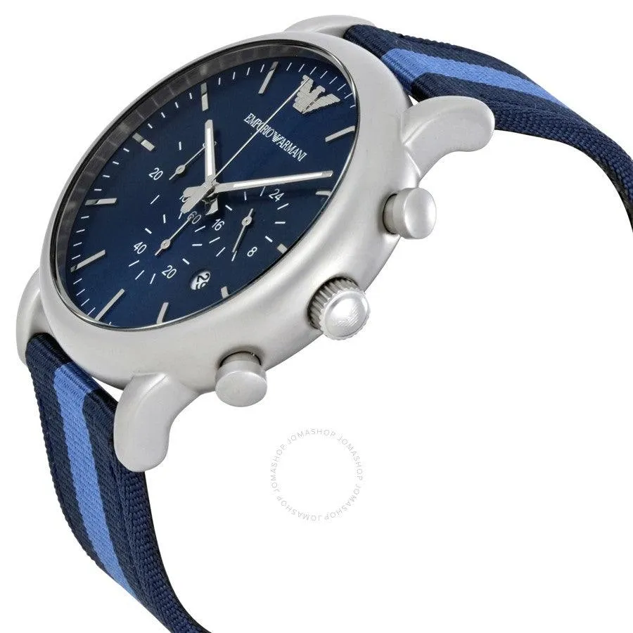 Luigi Navy Blue Dial Men's Chronograph Watch AR1949