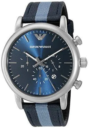 Luigi Navy Blue Dial Men's Chronograph Watch AR1949