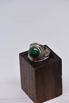 Malachite Silver Ring
