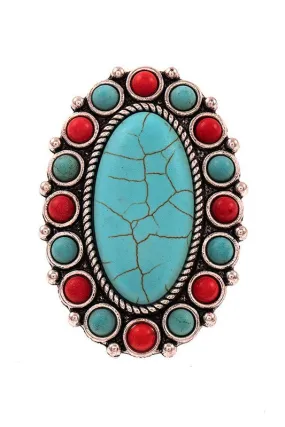 MEAN IT Chunky Boho Chic Rings Oval Shaped