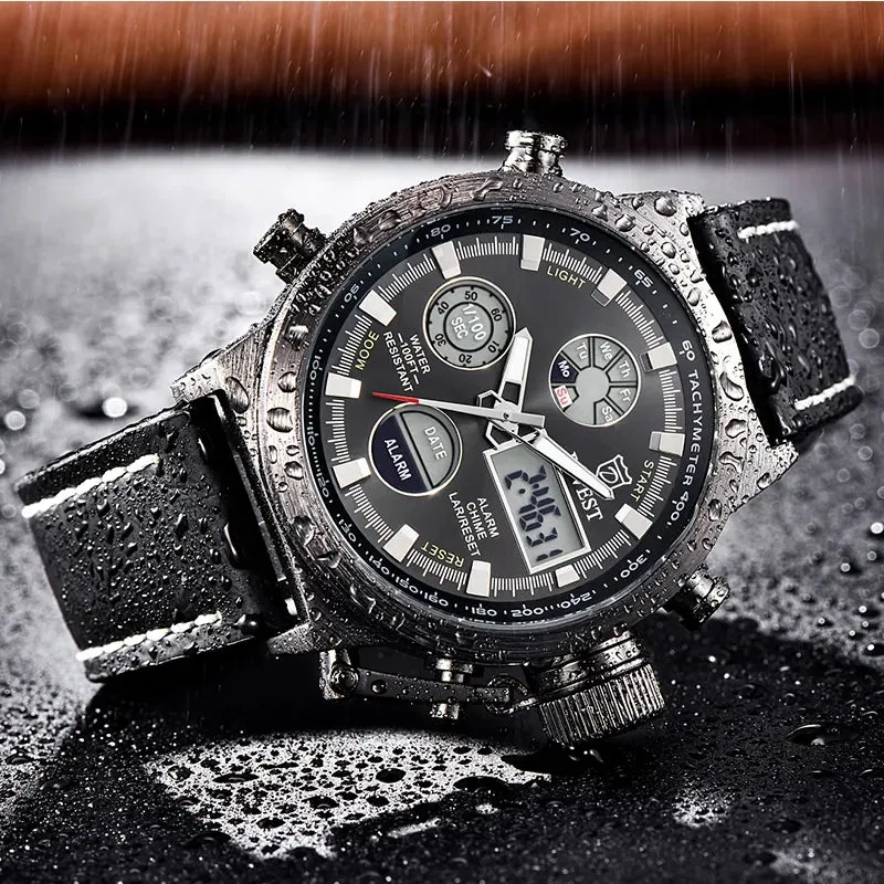 Mens Watches Men Analog Digital Dual Display Watches - S4682224