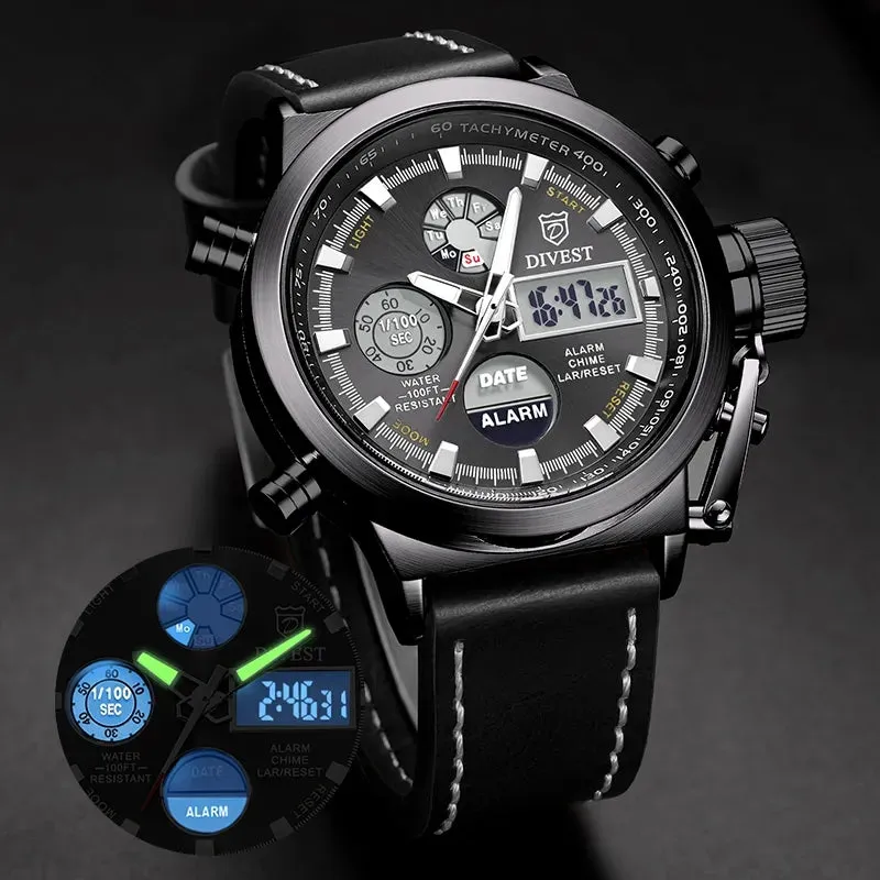 Mens Watches Men Analog Digital Dual Display Watches - S4682224
