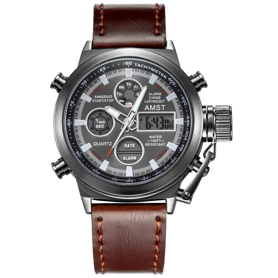 Mens Watches Men Analog Digital Dual Display Watches - S4682224