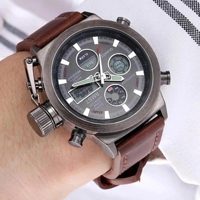 Mens Watches Men Analog Digital Dual Display Watches - S4682224