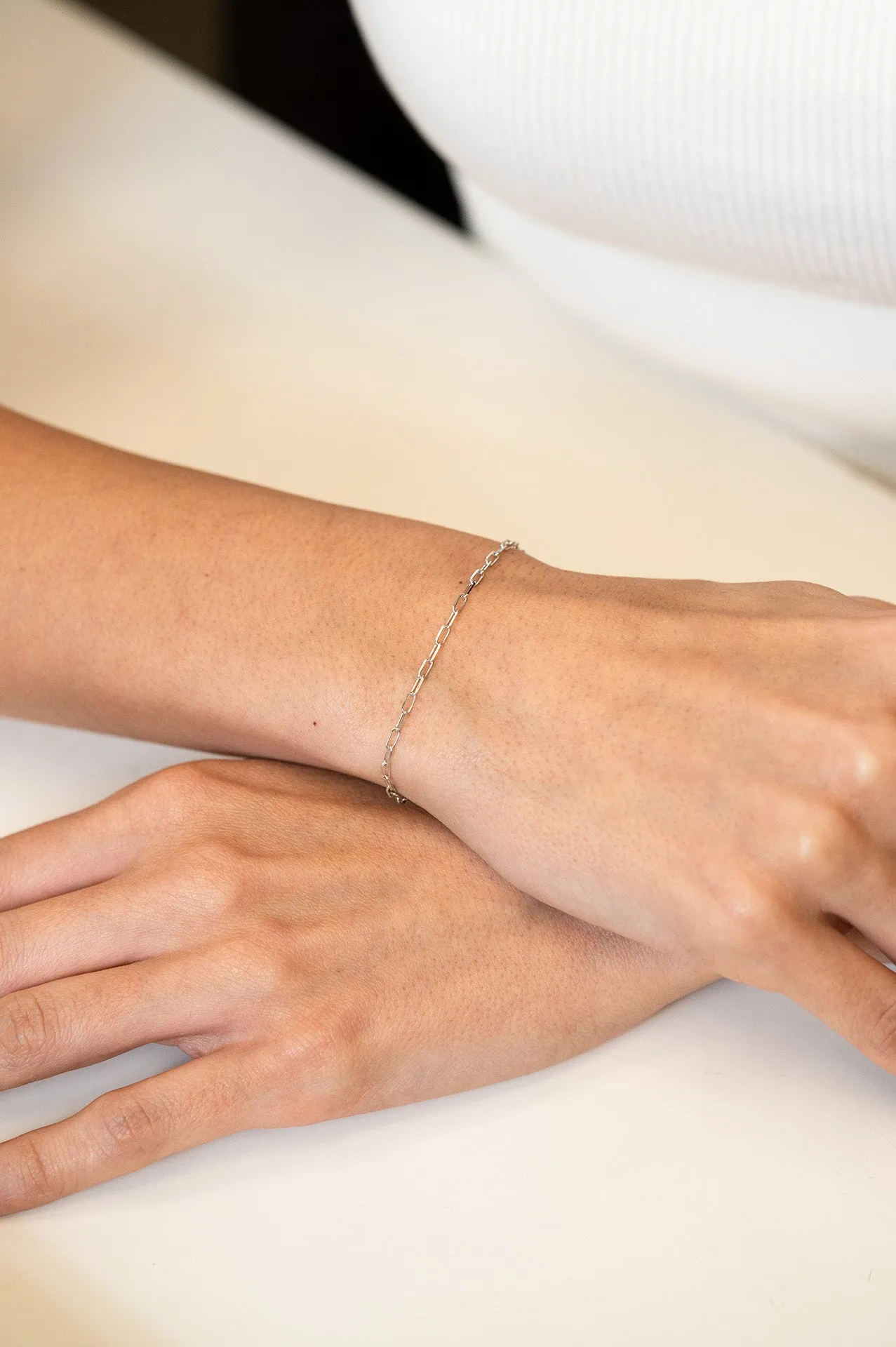 Mini Paperclip Chain Bracelet