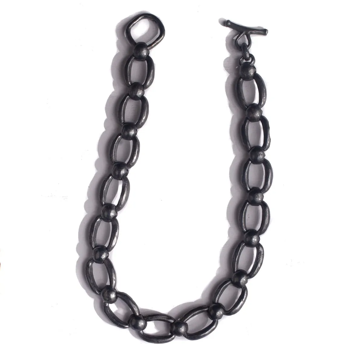 MITA XL CHAIN LINK NECKLACE | OXIDIZED 925 STERLING SILVER