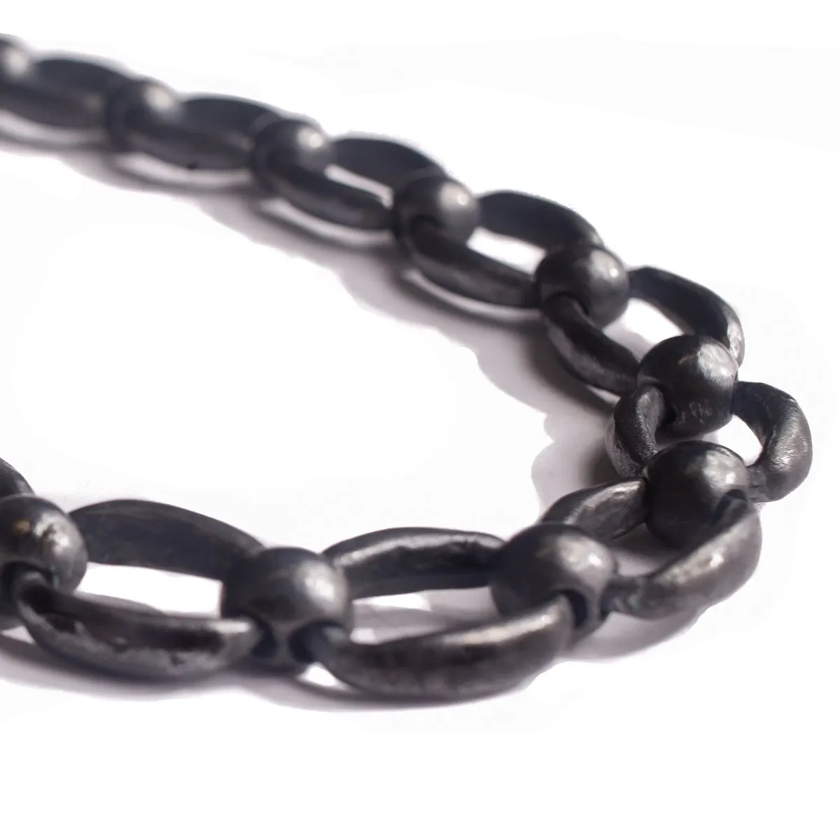 MITA XL CHAIN LINK NECKLACE | OXIDIZED 925 STERLING SILVER