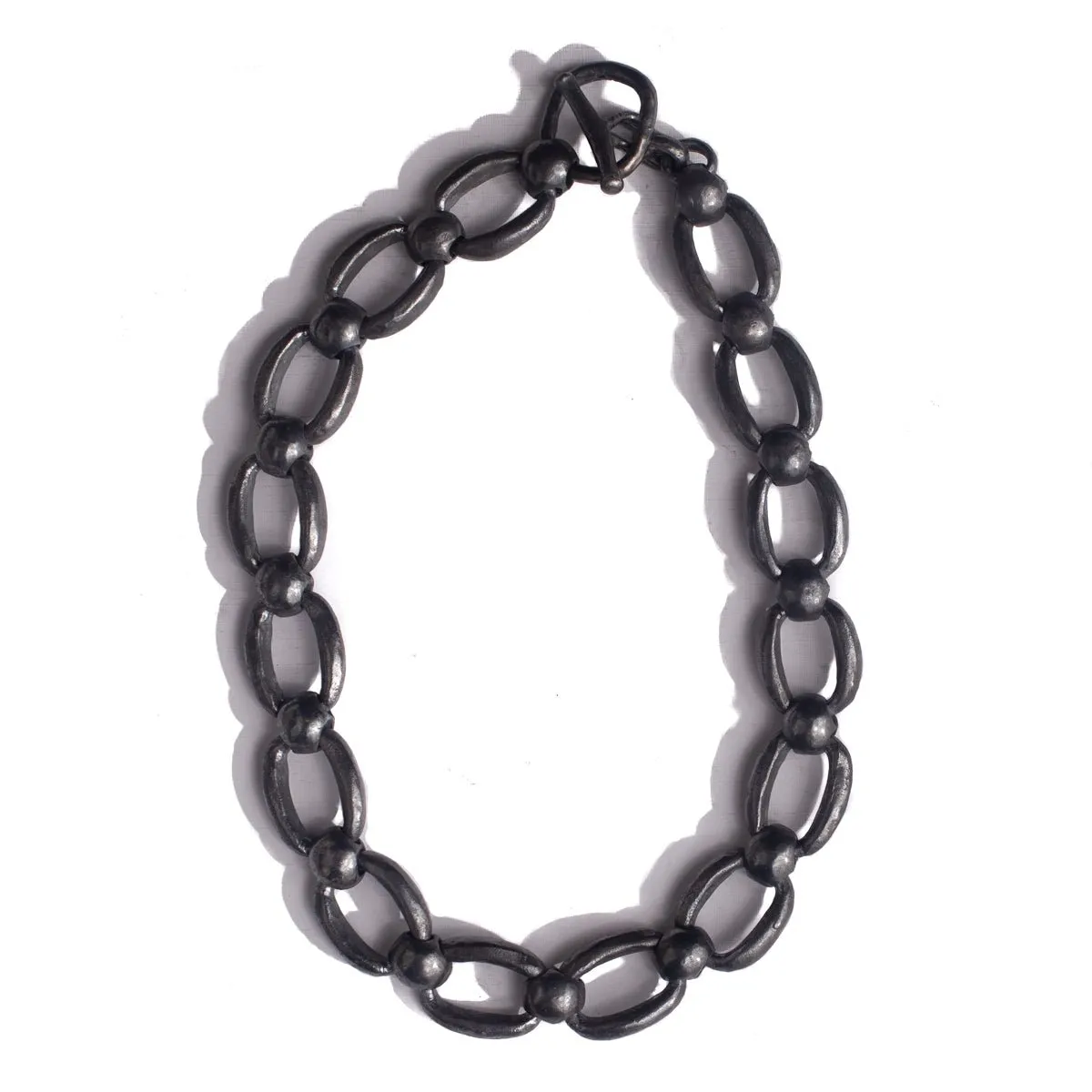 MITA XL CHAIN LINK NECKLACE | OXIDIZED 925 STERLING SILVER