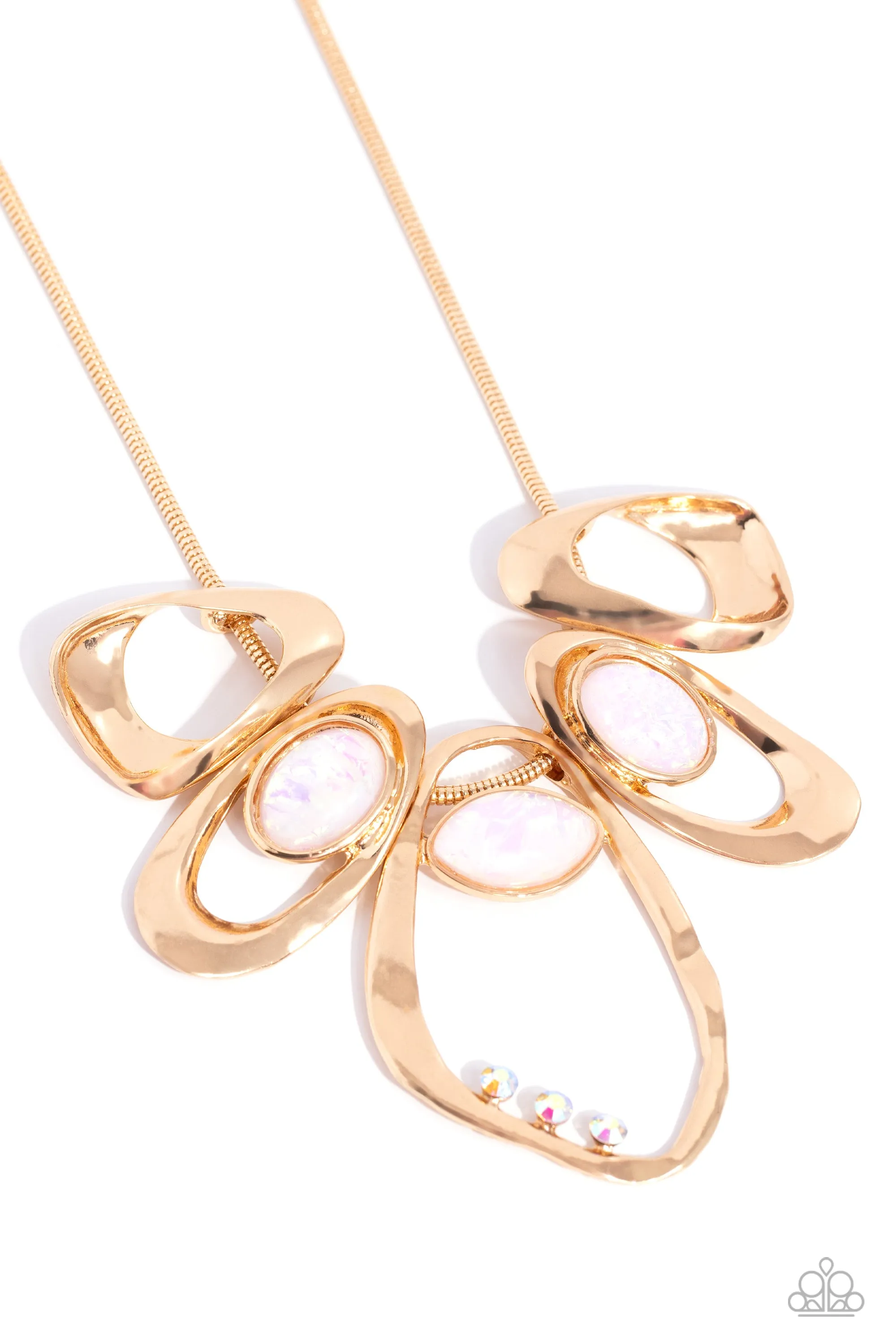 Necklaces Gleaming Gala - Gold N034