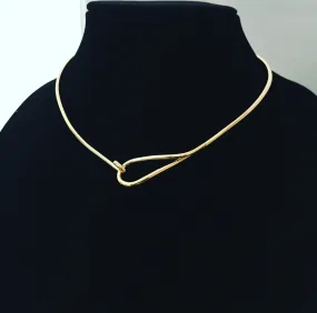 Necklaces - Gold Loop Choker