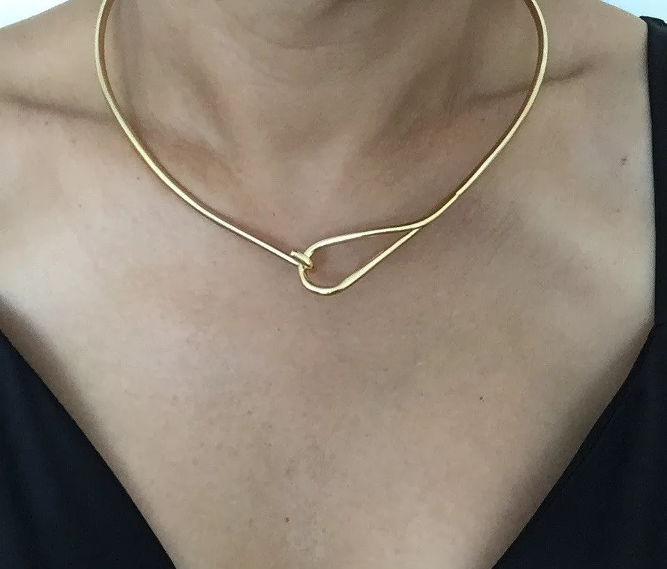Necklaces - Gold Loop Choker