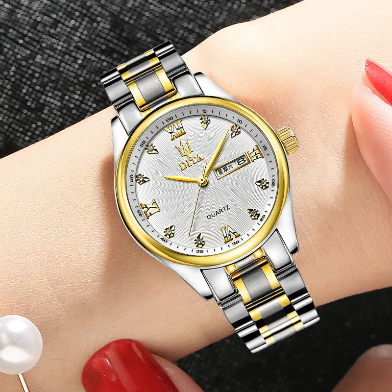 New Couple Models A Pair Of Watches Women's Watches Waterproof Watches
