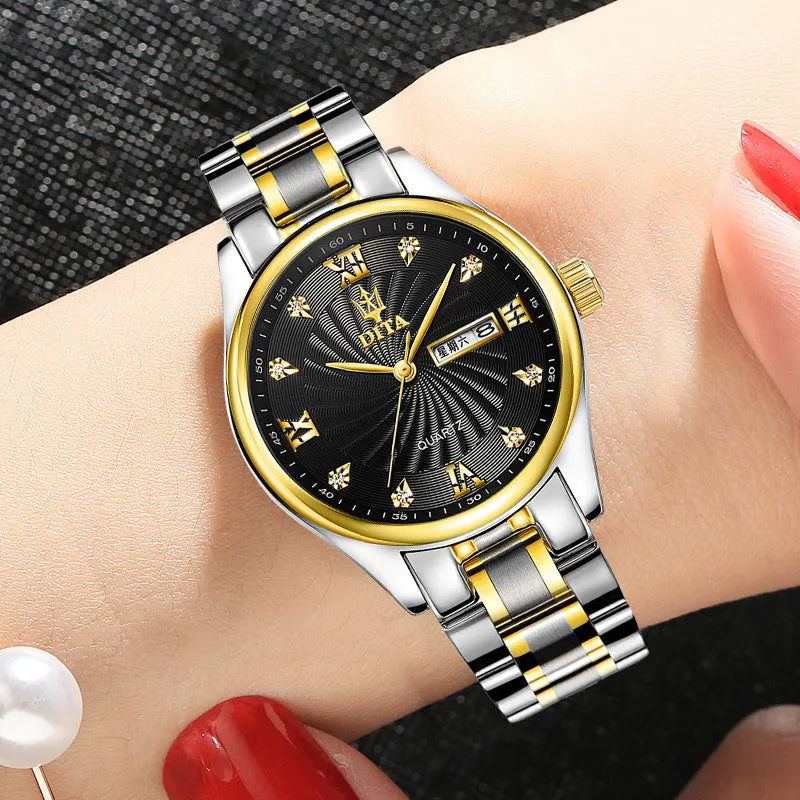 New Couple Models A Pair Of Watches Women's Watches Waterproof Watches