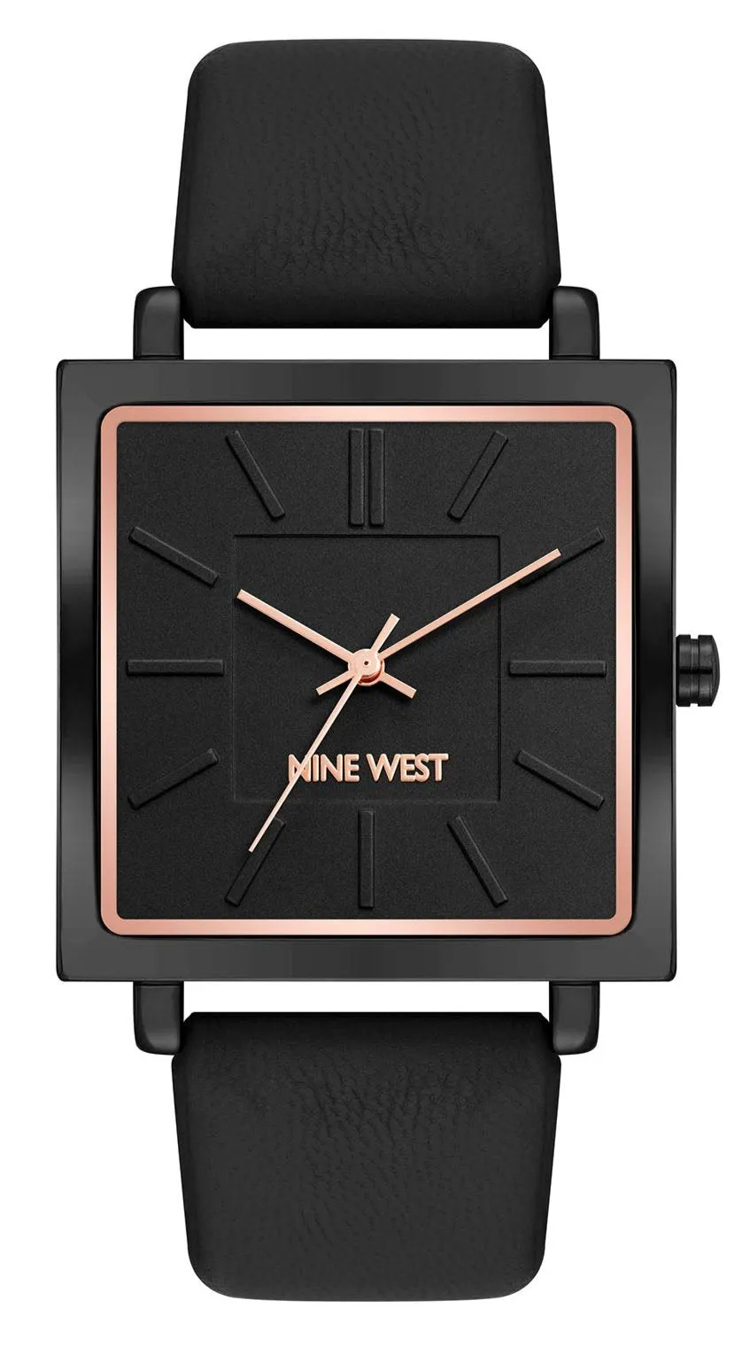Nine West Black Dial Analog Watch For -  Ladies NW-2923GYBK