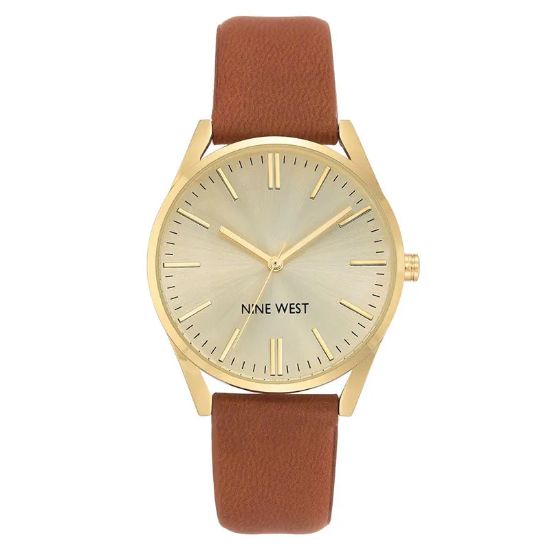 Nine West Gold Dial Analog Watch For -  Ladies NW-1994CHHY