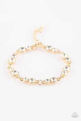 Paparazzi Bracelet ~ Twinkle Twinkle Little STARLET - Gold