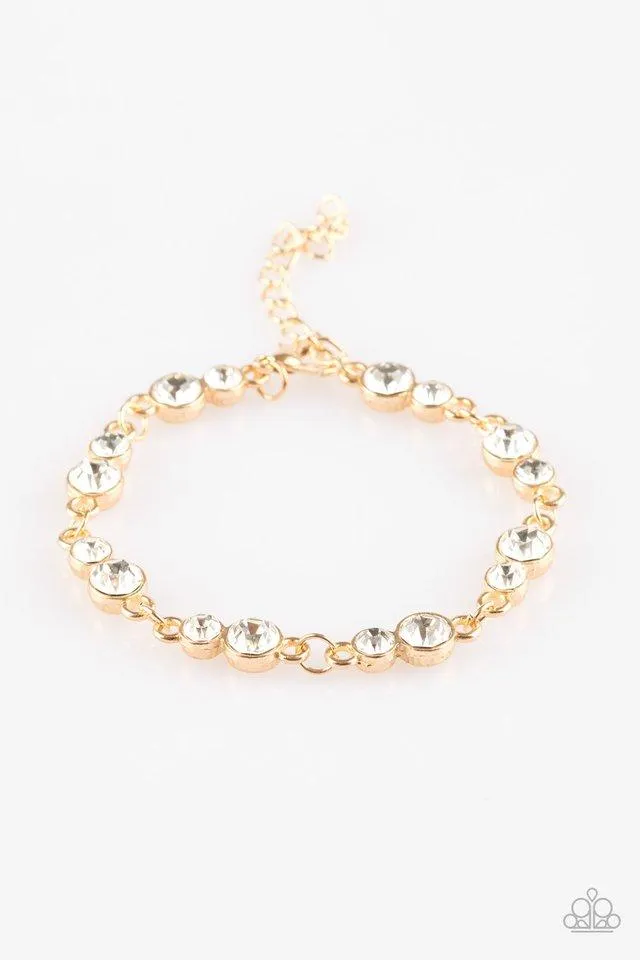 Paparazzi Bracelet ~ Twinkle Twinkle Little STARLET - Gold