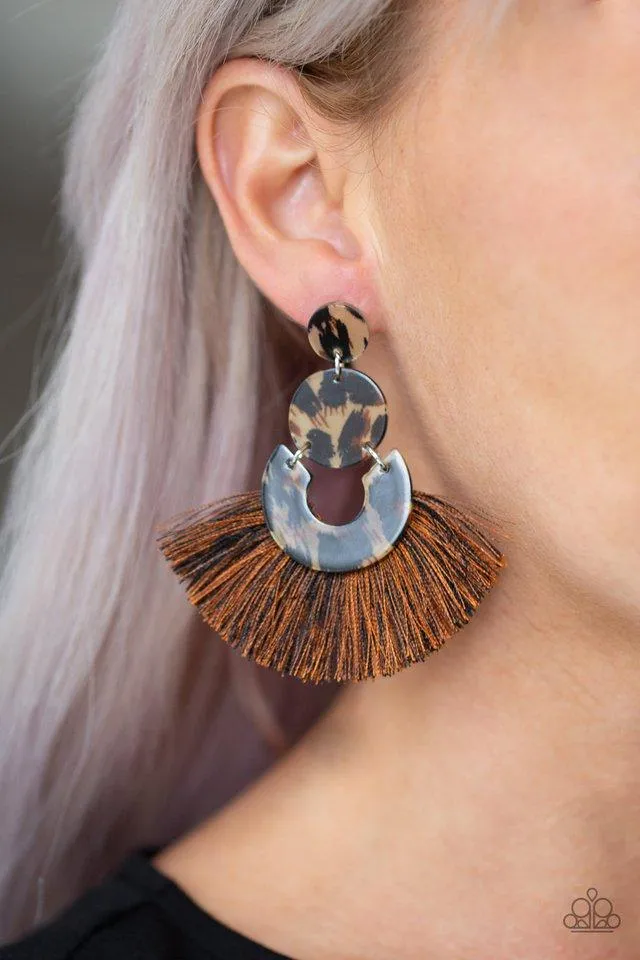 Paparazzi Earring ~ One Big Party ANIMAL - Multi