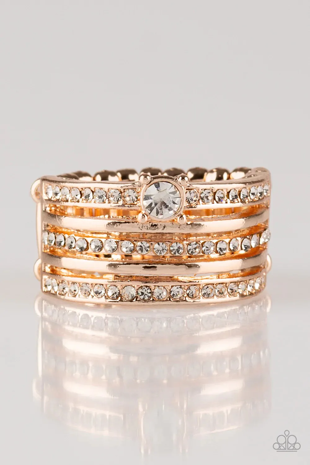 Paparazzi Ring ~ The Dealmaker- Rose Gold