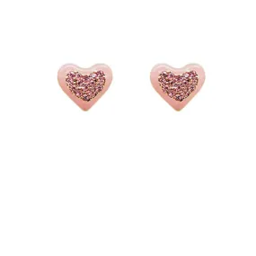 Pink Heart Earrings