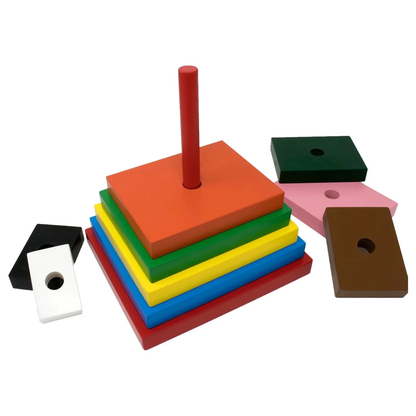 Rainbow Stacker Square (10 Pcs)