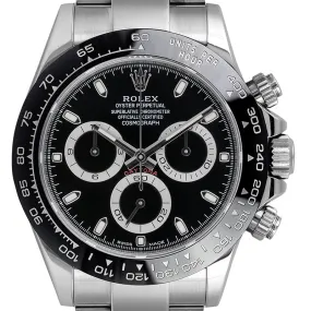 Rolex Daytona Steel Ceramic Bezel Black Dial 116500LN Watch