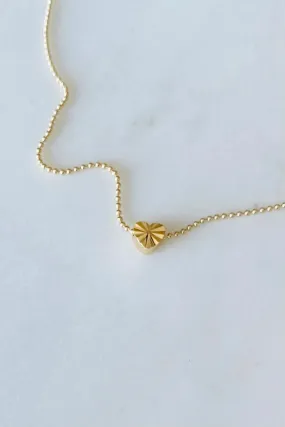 SAND   GRIT - SUNBURST HEART NECKLACE