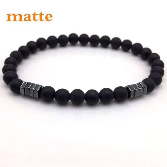 Simple Classic Beaded Men Bracelets