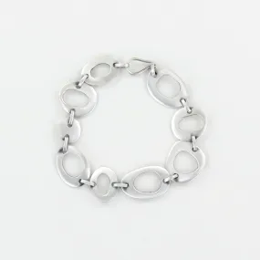 Small Organic Links Bracelet - Sterling Silver