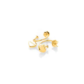 Stolen Girlfriends Club Stolen Heart Anchor Earrings - Gold Plated