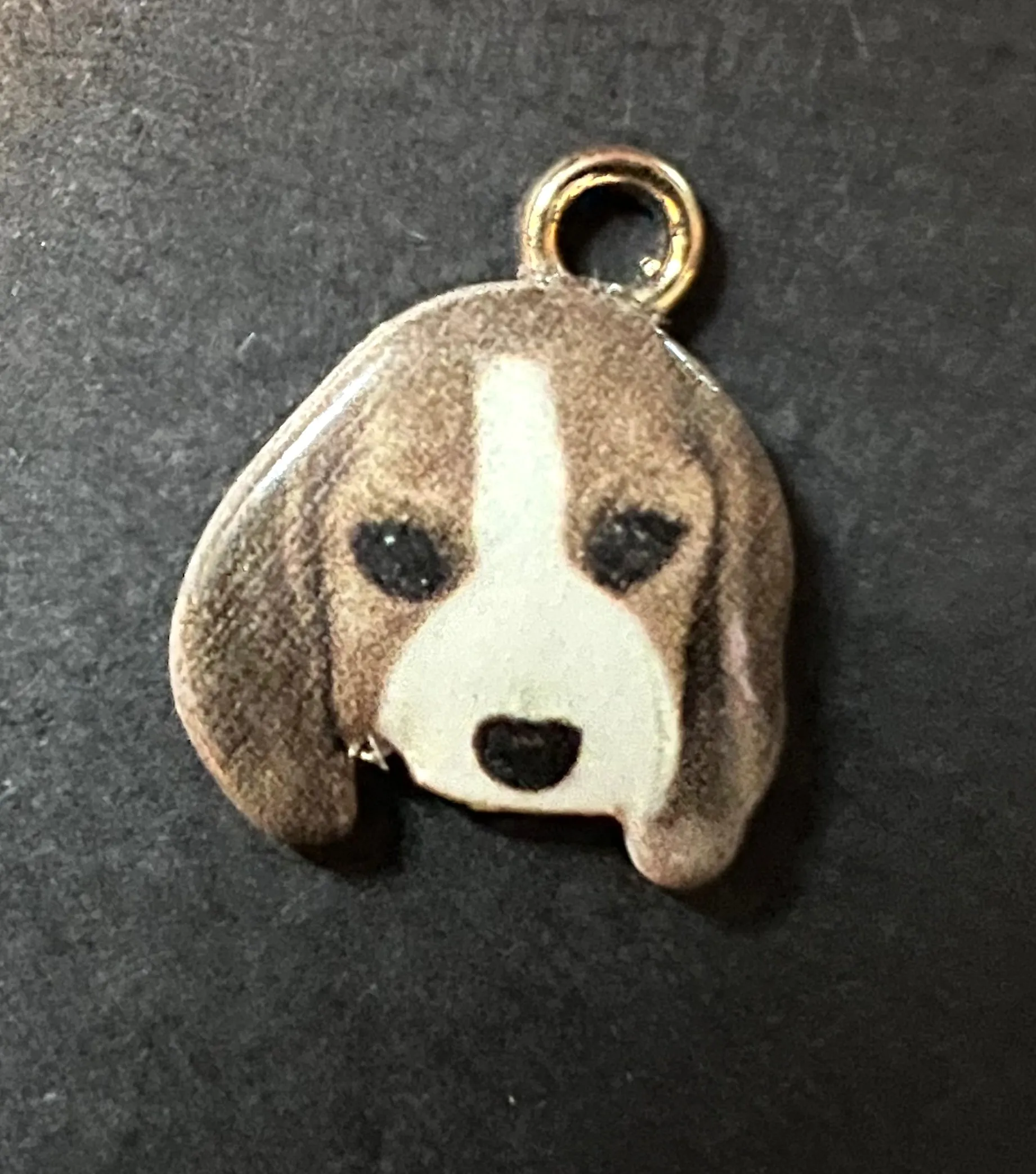 Sweet Enamel Dog Charm - 1.4cm Tall (Copy)