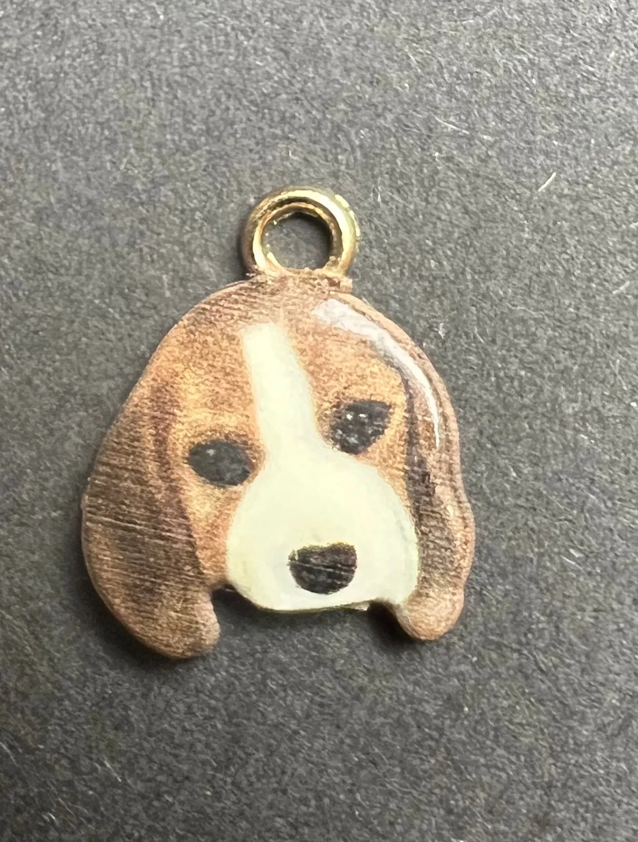 Sweet Enamel Dog Charm - 1.4cm Tall (Copy)